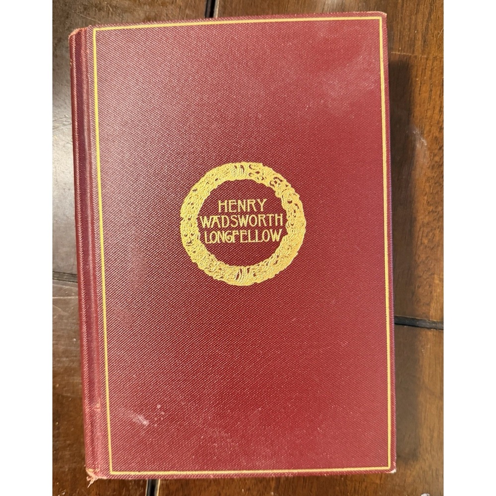 Antique Henry Wadsworth Longfellow Cambridge Poets HC Book Houghton Mifflin 1916